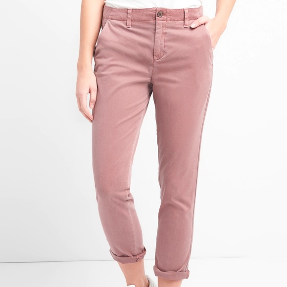 GAP Pants - GAP | Girlfriend Chinos Cosmetic Pink